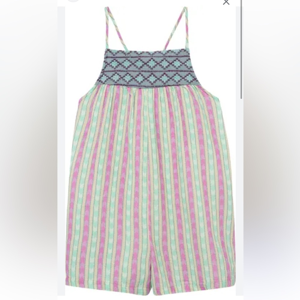 Nordstrom Peek Gauzy Striped Romper 8